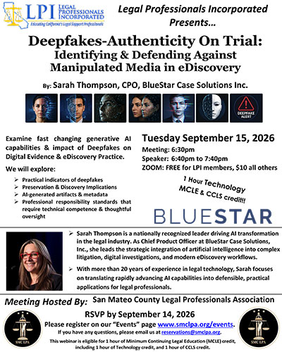 Sptember 15, 2026 Meeting